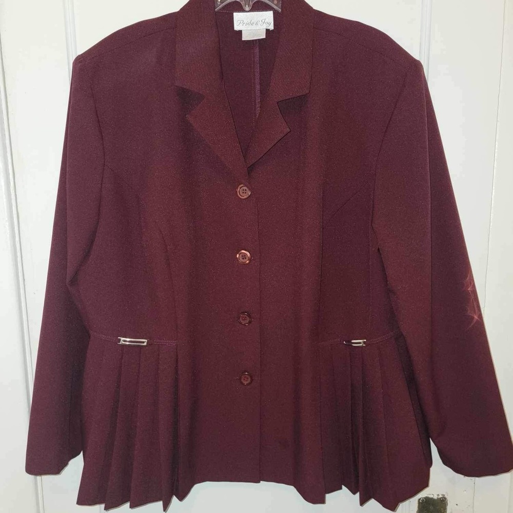 Burgandy 2 piece skirt set size 22w